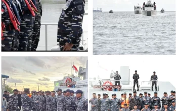 Lanal Timika Gelar Latihan Unsur Keamanan Laut Di Perairan Amamapare