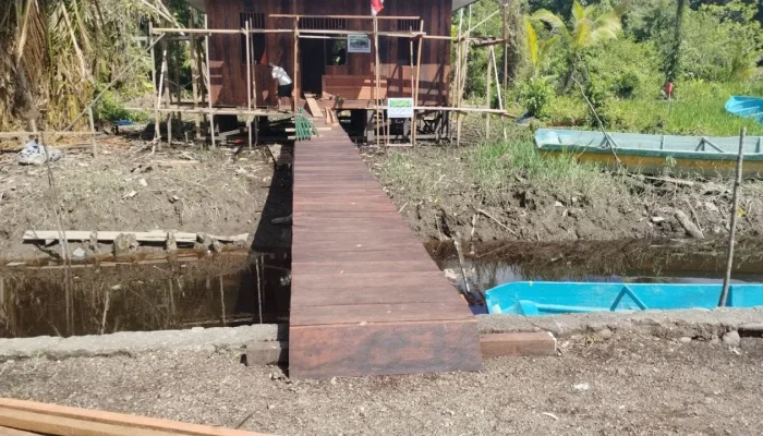 Program TMMD Rampungkan Pembangunan 5 Jembatan Penghubung Menuju Rumah Warga