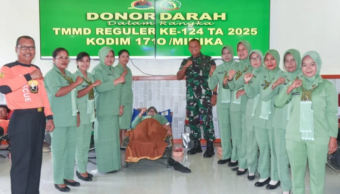 Satgas TMMD Gelar Aksi Donor Darah, Wujud Kepedulian untuk Kemanusiaan