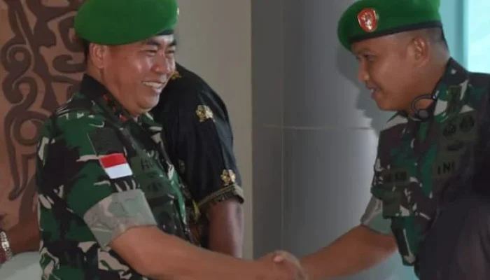 Dandim 1710/Mimika Sambut Kunjungan Kerja Pangdam XVII/Cenderawasih di Wilayah Timika