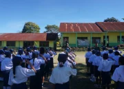Menanam Cinta Tanah Air Sejak Dini: Satgas Pamtas RI-RDTL Hadirkan Semangat Kebangsaan di SMP Gita Surya Eban