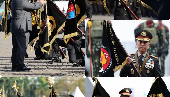 Presiden Berikan Penghargaan Nugraha Sakanti Kepada Divisi Humas Polri dan Enam Satker Lainnya