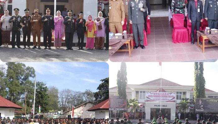 Personil Kodim Belu Ikut Upacara Peringatan Hari Bhayangkara Ke-79 