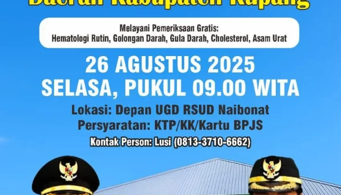 Laboratorium Kesehatan Daerah Kupang Diluncurkan: Dari Naibonat, Sehat Itu Hadiah untuk Semua