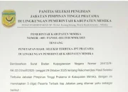 Tiga Besar JPT Pratama Mimika Diumumkan, Pansel Pastikan Proses Transparan dan Akuntabel