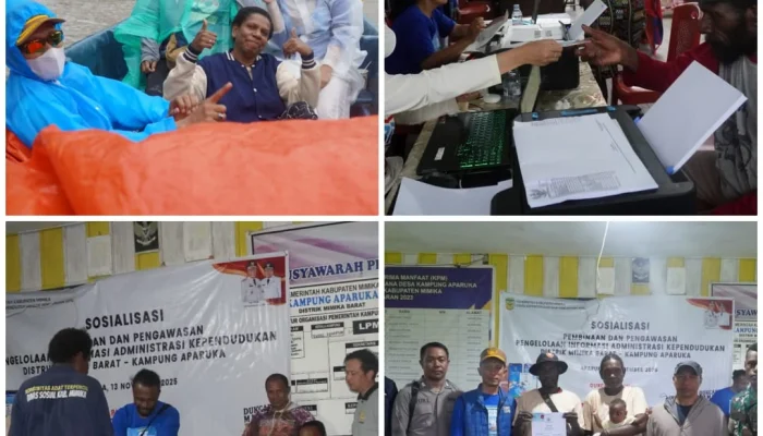 Jejak Disdukcapil Mengarungi Pesisir Mimika