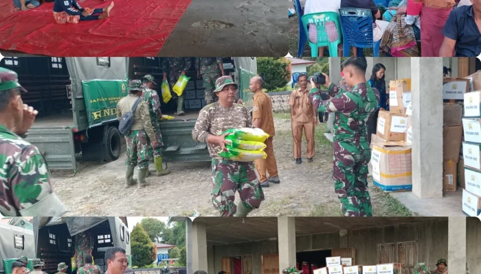 Bantuan Rindam I/BB Ringankan Duka Humbahas