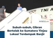 Gibran Terbang Subuh Menuju Sumatera yang Terluka